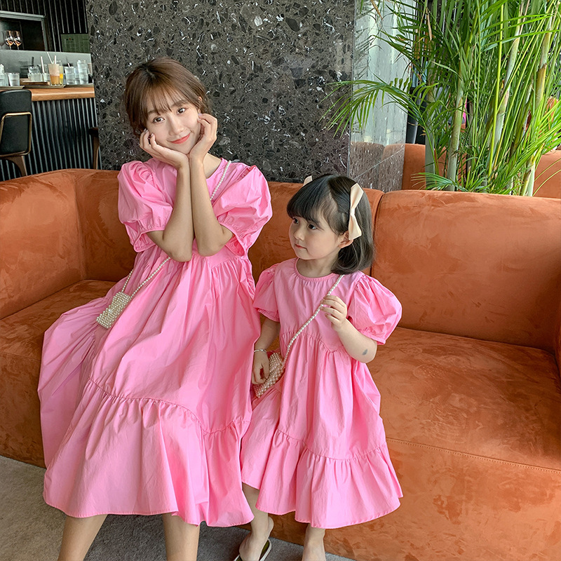 Đầm Công Chúa Kiểu Hàn Quốc Thời Trang Mùa Hè Cho Mẹ Và Bé