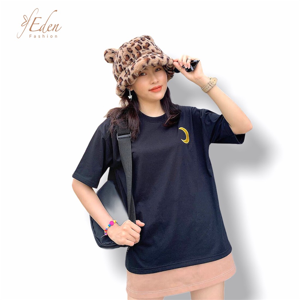 Áo thun unisex phom rộng tay lỡ Thời trang Eden