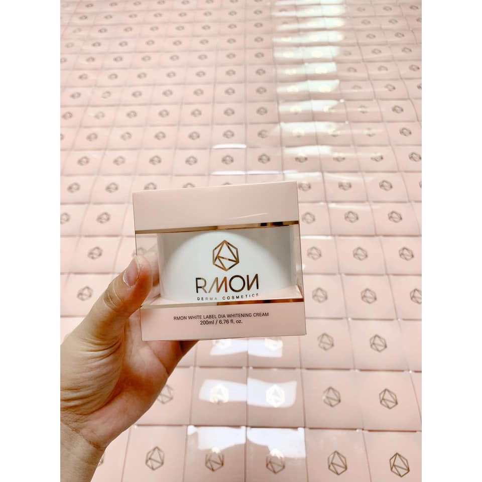 Kem dưỡng da body tế bào gốc Rmon White Label Dia Whitening, Hàn Quốc (200ml) giúp trắng da toàn thân