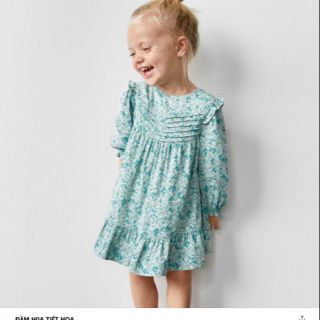 Váy zara xanh hoa nhí