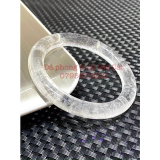 Vòng bản liền thach anh trắng vip có kiểm định bản đũa trắng ưu linh