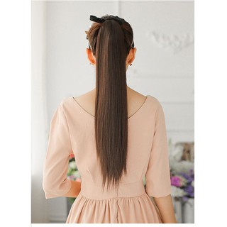 Tóc giả Cột Đuôi Tóc Thẳng (Tơ Nhân Tạo)