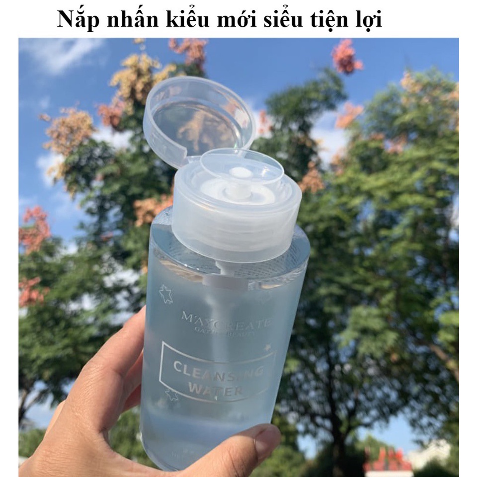 Nước tẩy trang Maycreat xanh  300ml  tẩy sạch bụi bẩn, bã nhờn