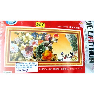 Tranh thêu vợ chồng-công - a1020