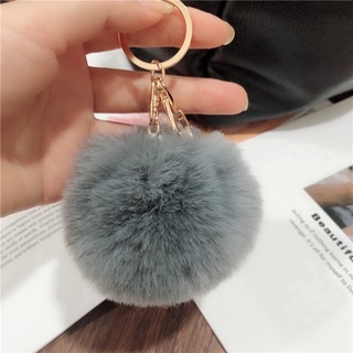 móc khoá cục bông dễ thương