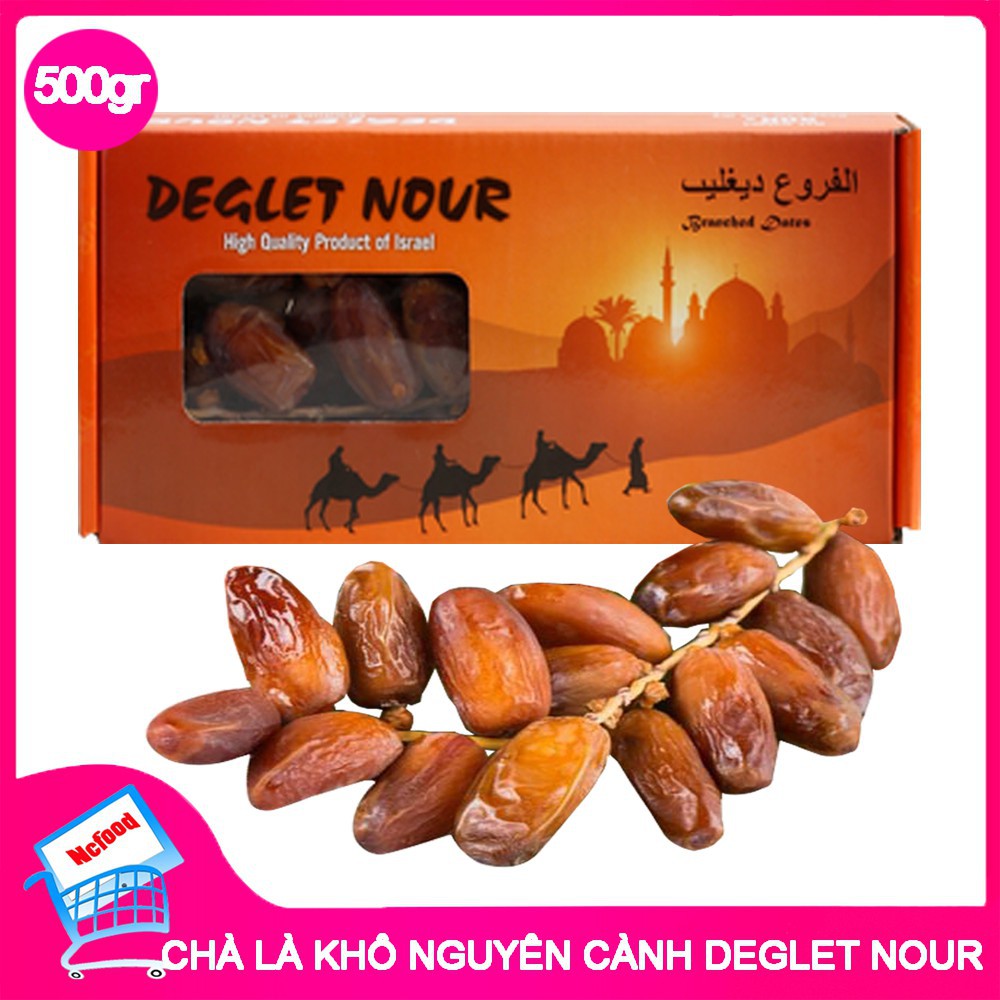 [COMBO 2 HỘP] CHÀ LÀ KHÔ NGUYÊN CÀNH DEGLET NOUR ISRAEL - HỘP 500G X 2 HỘP - ĂN VẶT SIÊU NGON