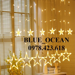Đèn led rèm trang trí ngôi sao - đèn led rèm sao trang trí quán cafe