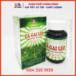 Bổ gan CÀ GAI LEO - GIẢI ĐỘC GAN - HẠ MEN GAN - GAN NHIỄM MỠ - LỌ 60 VIÊN