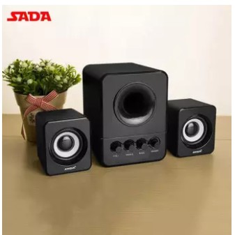 Loa Vi Tính, Máy Tính PC Cao Cấp Sada-203 Bass Khủng Bộ 3 Loa Âm Thanh Nghe Nhạc Cực Hay