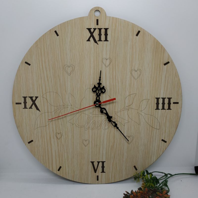 Đồng Hồ Gỗ Treo Tường - Khắc Tên Theo Yêu Cầu