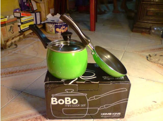 Bộ nồi chảo Bobo Supor T0305 Hợp kim nhôm