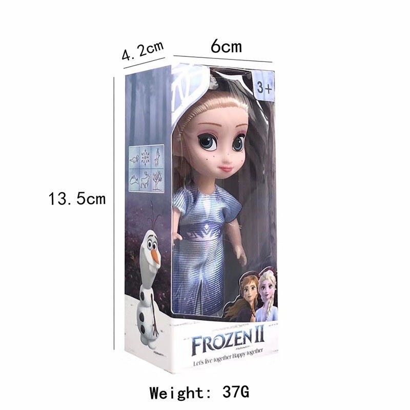 Hộp 6 Búp Bê Elsa Anna Frozen 2, Búp Bê Công Chúa Elsa Cho Bé Gái - Coolgift