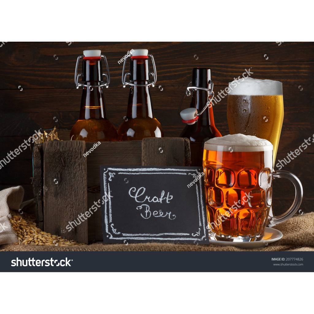 Tranh lụa 3d trang trí Nhà hàng Beer rượu Kích Thước 1,5m x 2m QBQN-4
