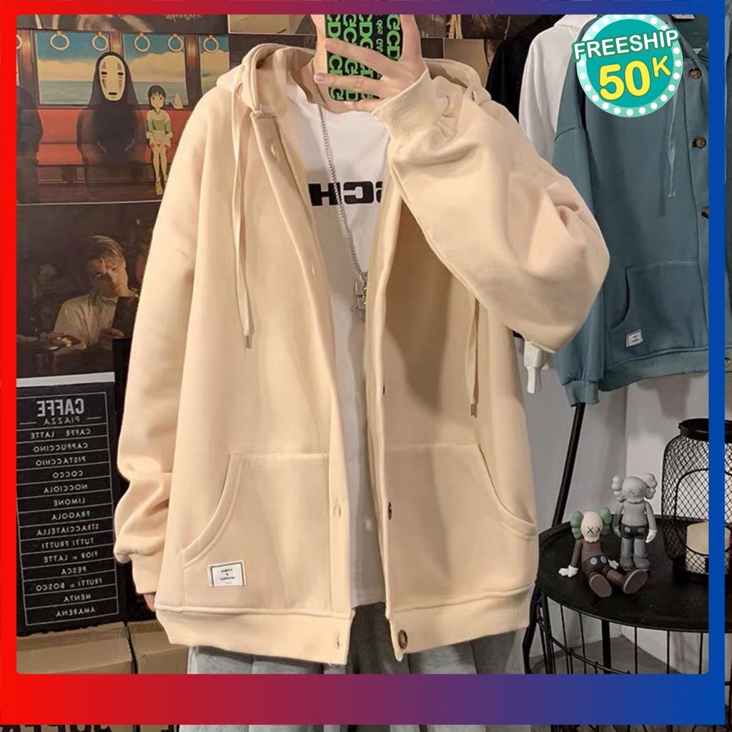 Áo hoodie nỉ bomber nam nữ  Ulzzang Unisex from rộng ovesize siêu đẹp vải dày mẫu mới hot nhất năm | BigBuy360 - bigbuy360.vn