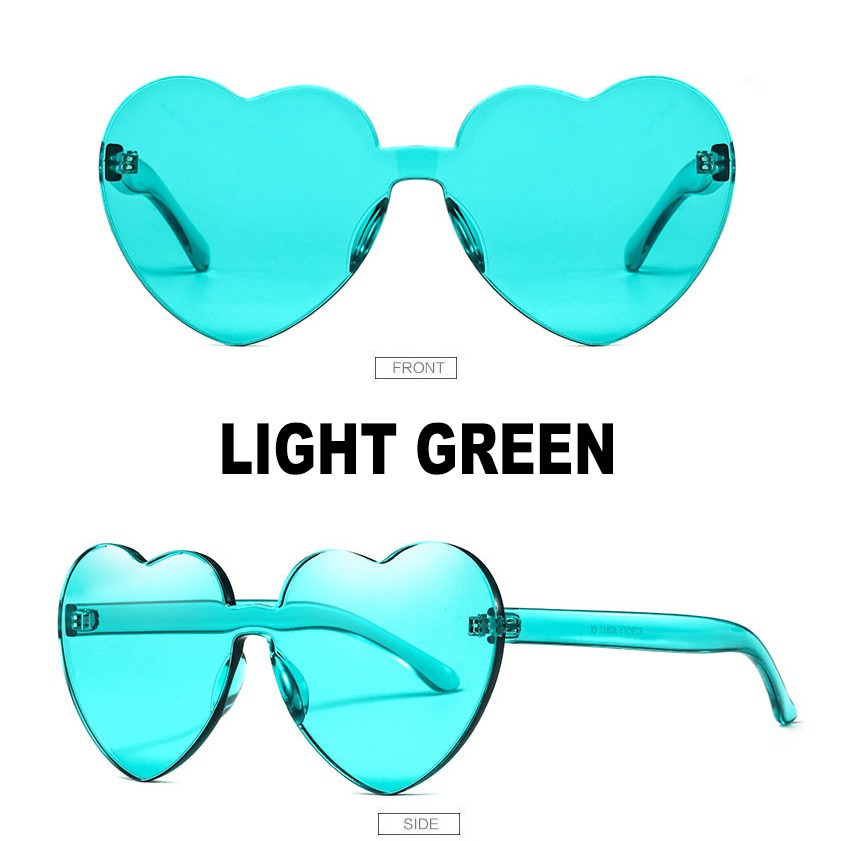 Kính mát hình trái tim thiết kế thời trang dành cho nam nữ