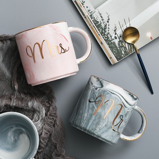 Cốc đôi sứ Mr & Mrs
