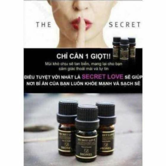 Nước hoa vùng kín Dionel secret love black edition 5ml đen