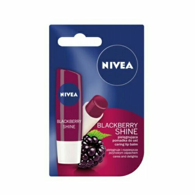 Son dưỡng Nivea dưỡng ẩm dài lâu, có màu nhẹ, nhiều mùi hương để lựa chòn