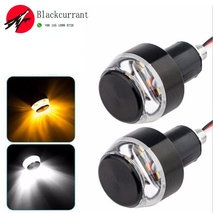 Đèn Led Tín Hiệu Gắn Tay Cầm Lái Xe Mô Tô Mới
