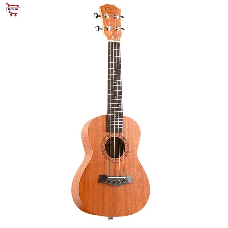 BWS EST & 1988 26 Inch Mahogany Wood 18 Fret Tenor Ukulele Acoustic Cutaway Guitar Mahogany Wood Ukulele Hawaii 4 String Guitarra