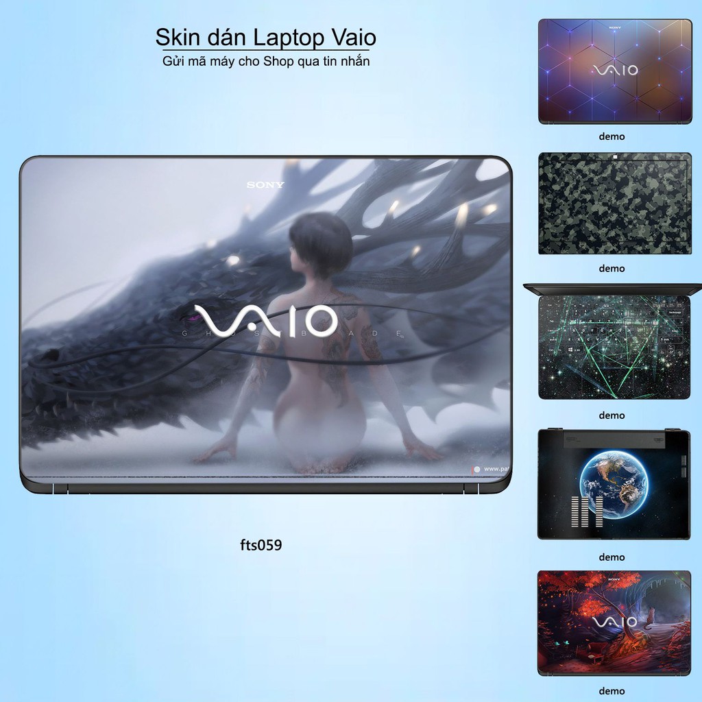 Skin dán Laptop Sony Vaio in hình Fantasy _nhiều mẫu 6 (inbox mã máy cho Shop)