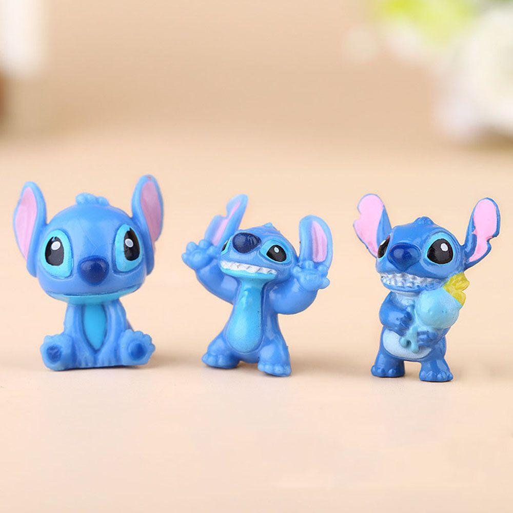 Bộ 12 Mô Hình Nhân Vật Stitch Dễ Thương Dùng Trang Trí
