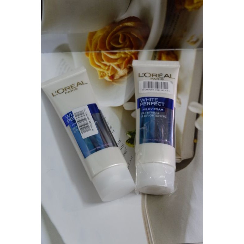 Sữa rửa mặt làm sạch và trắng mịn da White Perfect L'Oreal