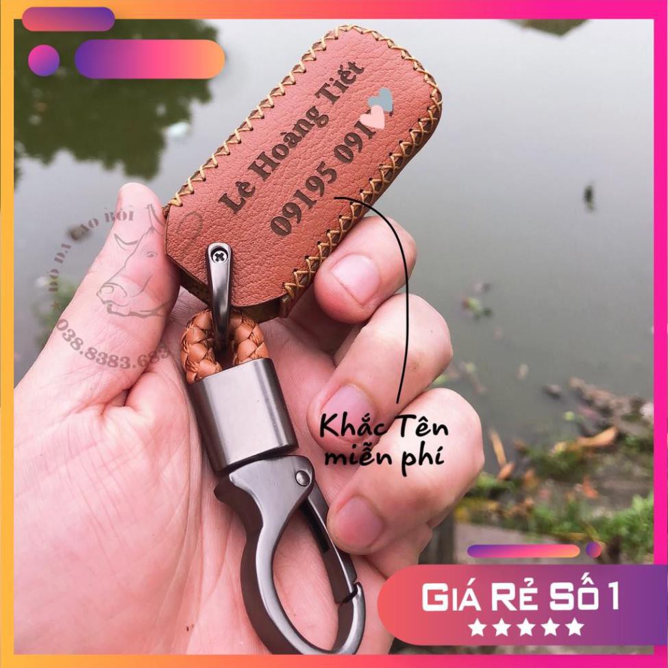 Bao Da Chìa Khóa Xe SH, SH Mode, PCX...Da Bò Tự Nhiên Nhiều Màu Sắc, Có Kèm Móc Sịn Sò...