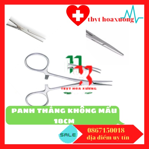 Panh Y Tế - Panh Thẳng , Cong Không mấu 12cm - Chính Hãng PAKISTAN