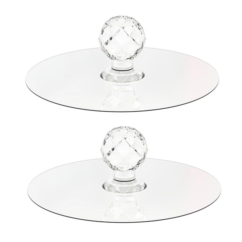 Set 2 Tay Nắm Ngăn Kéo Tủ Bằng Acrylic Không Cần Khoan