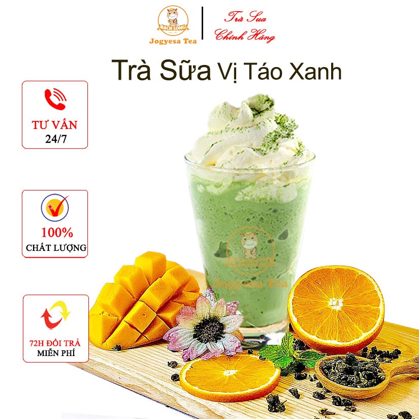 Trà Sữa Trân Châu Tự Pha Tại Nhà Vị Táo Xanh Ngon Rẻ