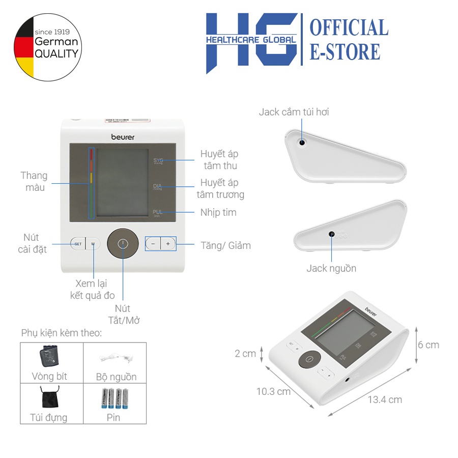 Máy Đo Huyết Áp Bắp Tay Beurer BM28 | Thương Hiệu Đức - Bảo Hành 3 Năm