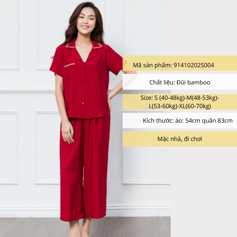 Pijama Đồ ngủ mặc nhà nữ Freedy- 91410202S004