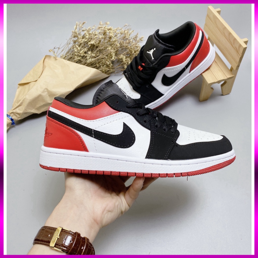 [FREE SHIP] Giày Sneaker, Giày Thể Thaor JD Cổ Thấp Đỏ Nam Nữ