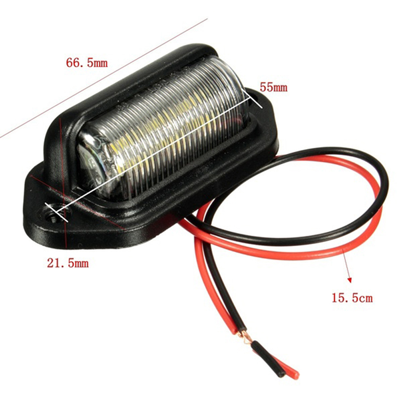 1x 6 Đèn Led Gắn Biển Số Xe Hơi