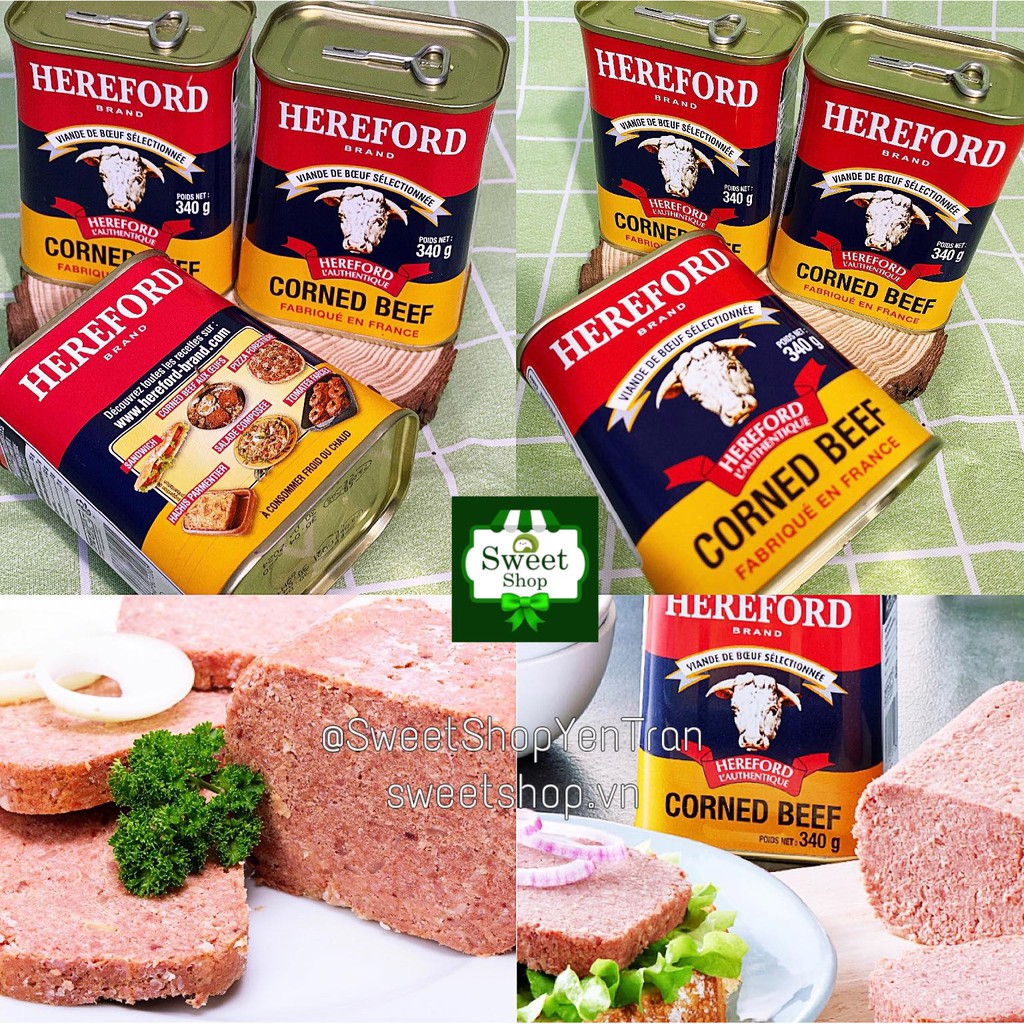 Thịt bò hộp Hereford Corned Beef -340gr