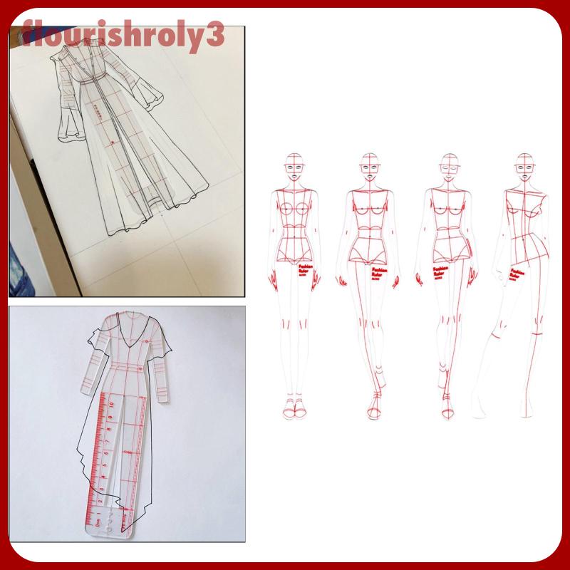 Bộ Thước Vẽ Phác Thảo Thiết Kế Thời Trang