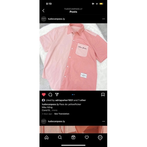 Pass áo yellowflicker