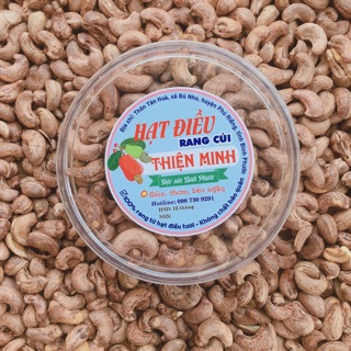500gr hạt điều Thiện Minh rang muối còn vỏ lụa