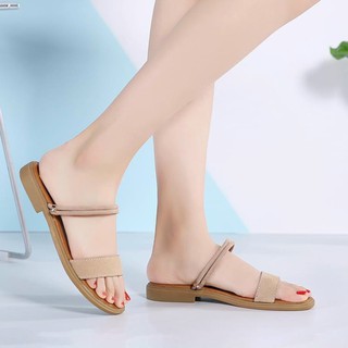 Sandal nữ đế bệt 2 dây mảnh trẻ trung SD034