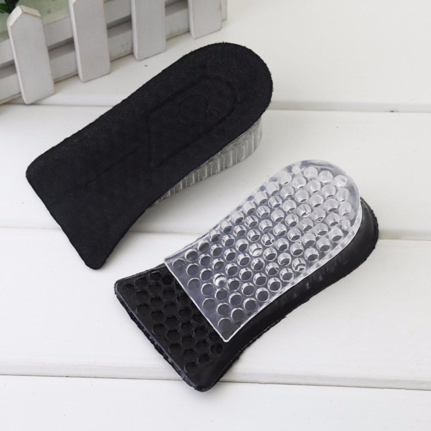 áo balo 2 đôi Lót giày tăng chiều cao gel nửa bàn 2 lớp cao 4,5 cm