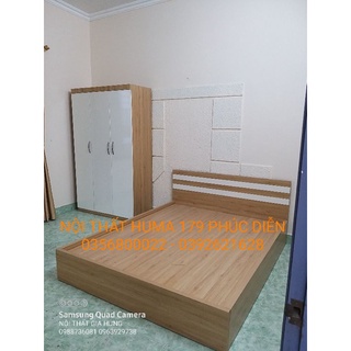 Combo giường 1m6x2m  tủ 1m2x2m