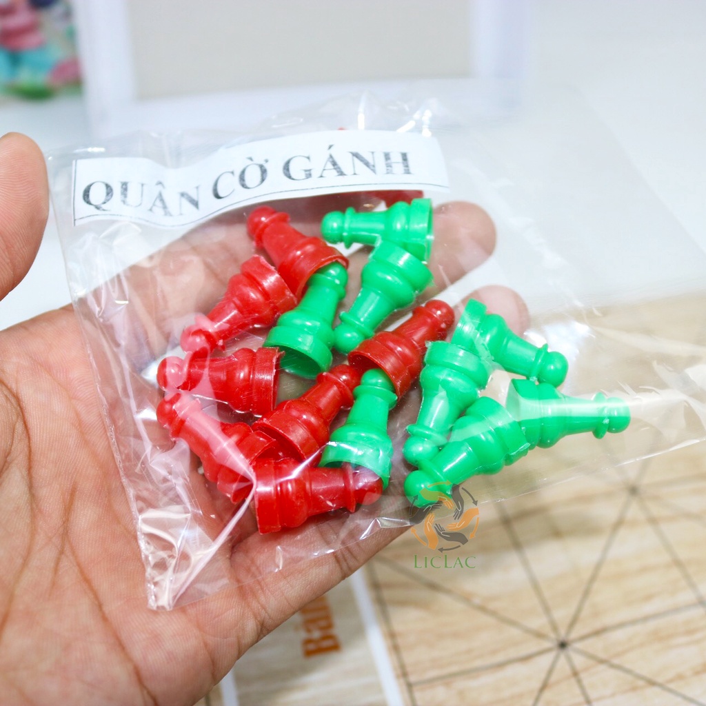 Đồ chơi Cờ Dân Gian 5 trong 1 Liên Hiệp Thành, Bộ đồ chơi cho bé gồm Cờ Ô Quan, Cờ Ca Rô, Cờ Gánh, Cờ Vây, Xí Ngầu