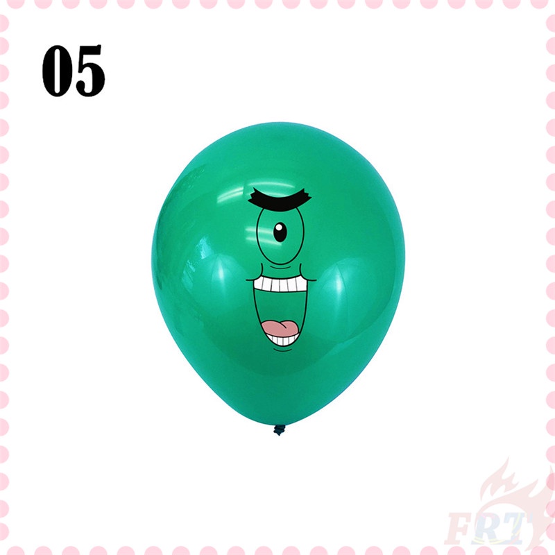 Bong bóng cao su trang trí hoạ tiết hoạt hình cậu bé bọt biển dùng để tô điểm cho các bữa tiệc