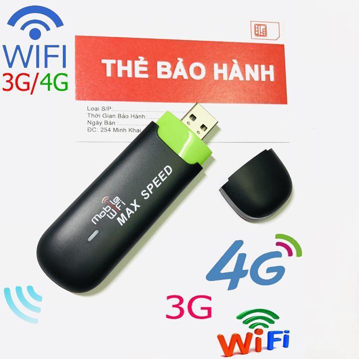 (HÀNG NỘI ĐỊA NHẬT) THIẾT BỊ USB WIFI 3G 4G Mobile Wifi Max Speed