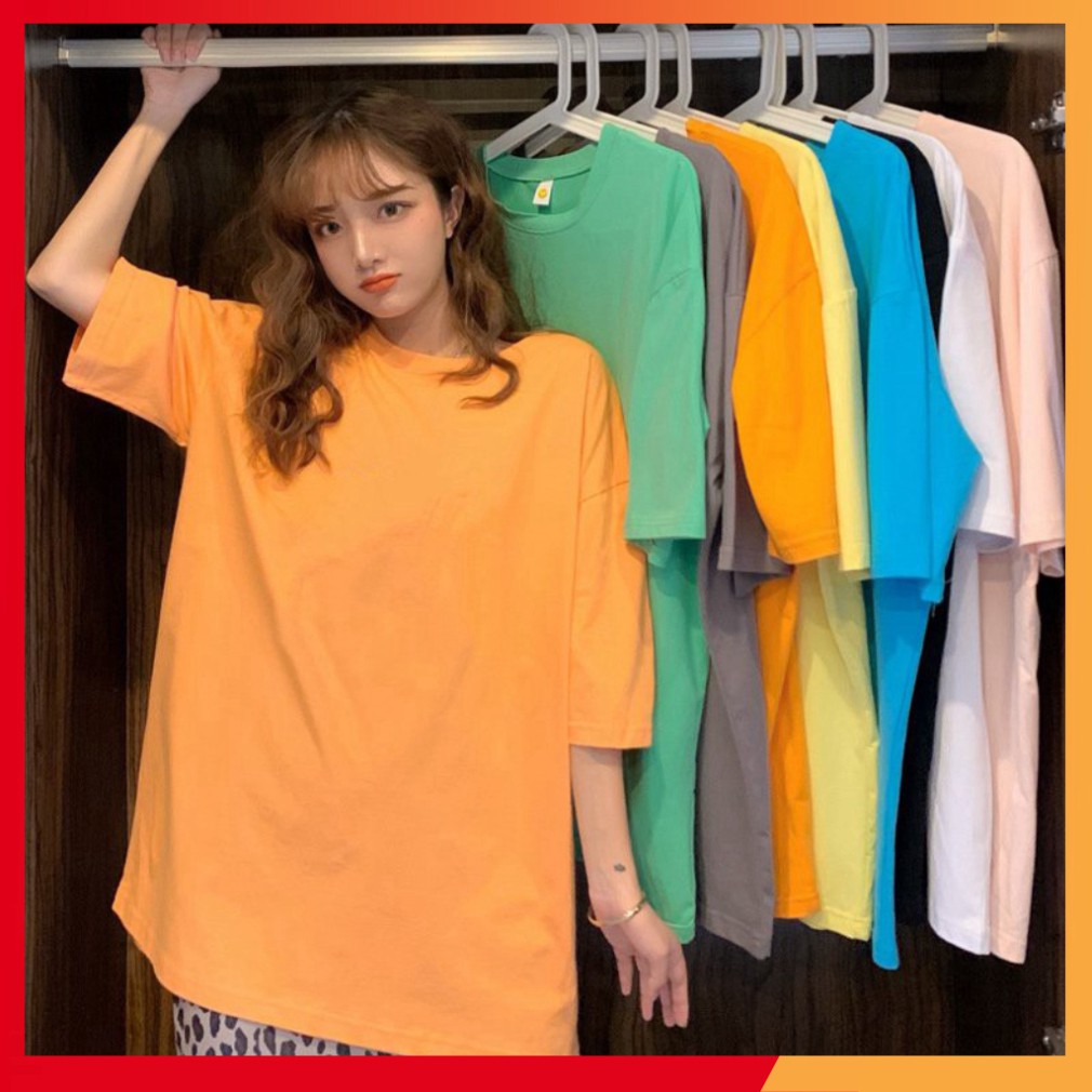 Áo thun trơn tay lỡ unisex cho nam và nữ, chất liệu cotton cao cấp, thoáng mát, co giãn, nhiều màu sắc - TTL01 HaHo Fash | BigBuy360 - bigbuy360.vn