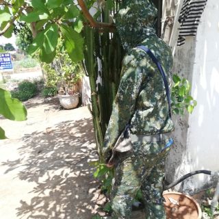 COMBO BỘ ĐỒ NGỤY TRANG  XANH LÈ