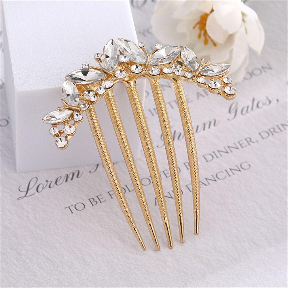 Lược Cài Tóc Cô Dâu Đính Đá Sang Trọng