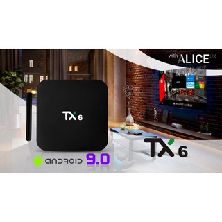 ✬ android tivi box tx6, hàng chính hãng tanix, ram 4gb, rom 64gb, android tv 9, bluetooth.