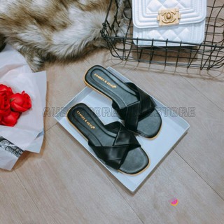 Dép Lê Quai Chéo Quắn Tiểu Thư  - E4